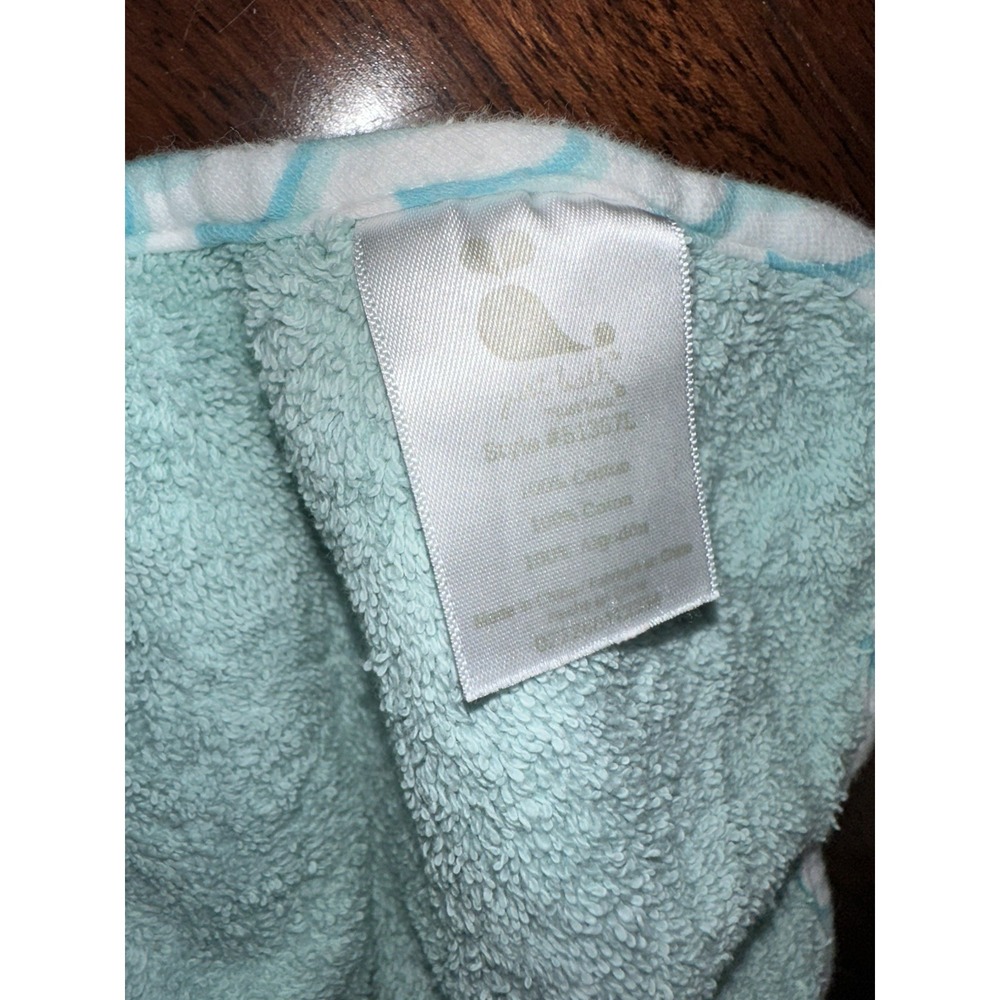 JUST BATH JUST BORN HOODED TOWEL & Three Wash Cloths Hippo Teal Orange - Picture 6 of 6